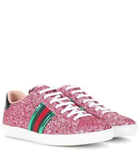 gucci glitter trainers|gucci glitter sneakers with studs.